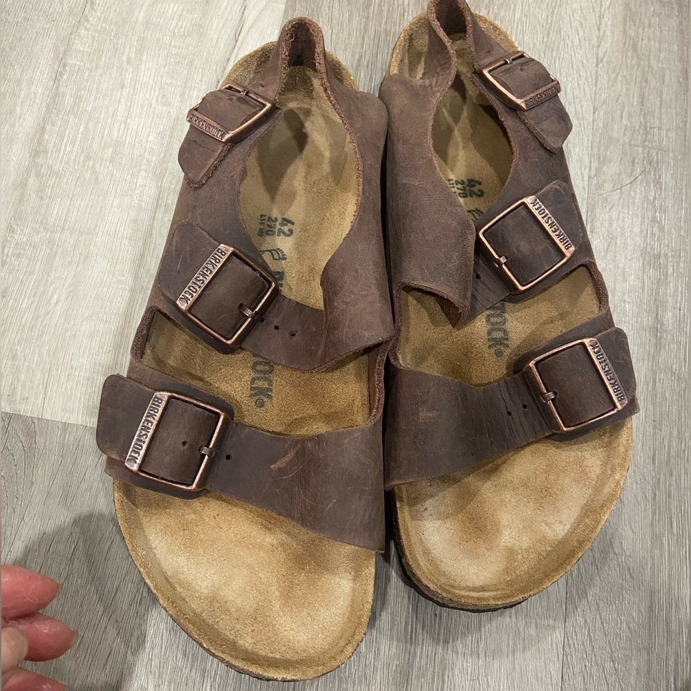 Birkenstock Milano Habana Oiled Leather L 11 M 9